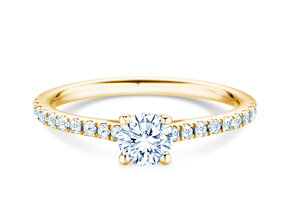 Geburtsstein-Ring Pure Colour April in 14K Gelbgold mit Diamant 0,50ct und Diamanten 0,26ct