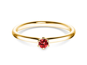 Verlobungsring Classic Colour in 14K Gelbgold mit Rubin 0,05ct
