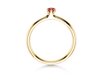 Verlobungsring Classic Colour in 14K Gelbgold mit Rubin 0,05ct