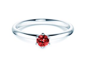 Verlobungsring Classic Colour in 9K Weißgold mit Rubin 0,25ct