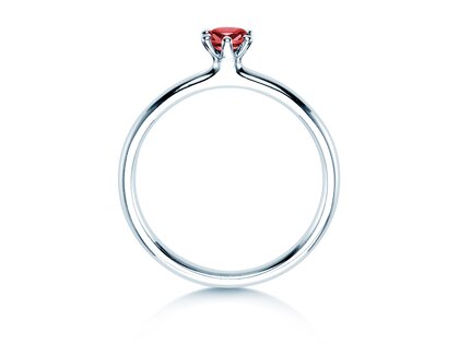 Verlobungsring Classic Colour in 9K Weißgold mit Rubin 0,25ct