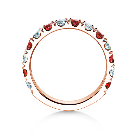 Verlobungsring Dusk mit Diamant und Farbedelstein in Roségold