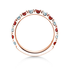 Verlobungsring Dusk mit Diamant und Farbedelstein in Roségold