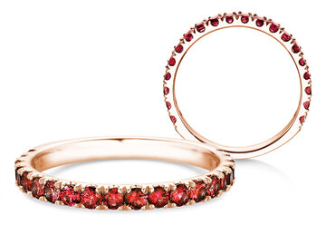 Verlobungsring Dusk mit Farbedelstein in 9K Weißgold mit Rubin 0,38ct