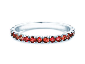 Verlobungsring Dusk mit Farbedelstein in 9K Weißgold mit Rubin 0,38ct
