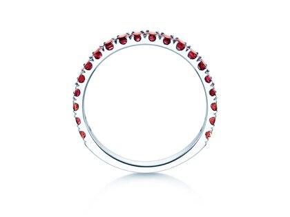 Verlobungsring Dusk mit Farbedelstein in 9K Weißgold mit Rubin 0,38ct