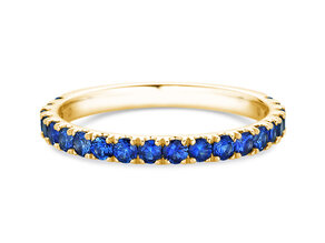 Verlobungsring  Dusk mit Farbedelstein in 14K Gelbgold mit Saphir 0,38ct