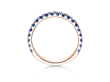 Verlobungsring  Dusk mit Farbedelstein in 14K Roségold mit Saphir 0,96ct
