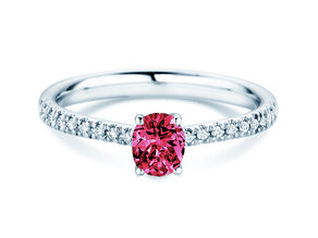 Geburtsstein-Ring Glow Pavé