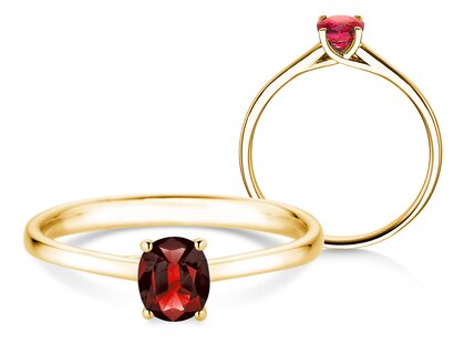 Verlobungsring Glow in 14K Gelbgold mit Rubin 0,60ct