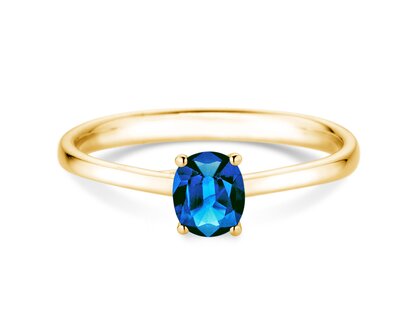 Verlobungsring Glow in 14K Gelbgold mit Saphir 0,60ct