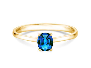 Verlobungsring Glow in 14K Gelbgold mit Saphir 0,60ct