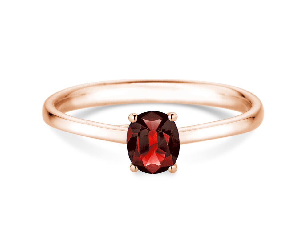 Verlobungsring Glow in 18K Roségold mit Rubin 0,60ct