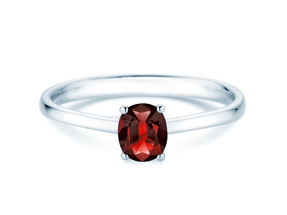 Verlobungsring Glow in Platin 950/- mit Rubin 0,60ct
