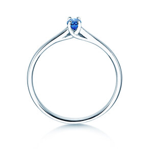 Verlobungsring Glow in 9K Weißgold mit Saphir 0,25ct