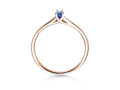 Verlobungsring Glow in 14K Roségold mit Saphir 0,25ct