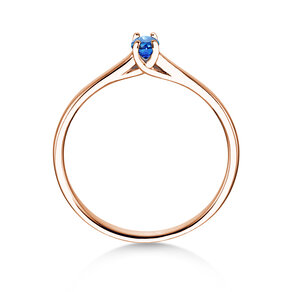 Verlobungsring Glow in 14K Roségold mit Saphir 0,25ct