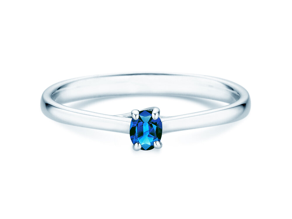 Verlobungsring Glow in Platin 950/- mit Saphir 0,25ct