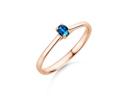 Verlobungsring Glow in 14K Roségold mit Saphir 0,25ct