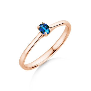 Verlobungsring Glow in 14K Roségold mit Saphir 0,25ct