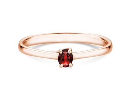 Verlobungsring Glow in 14K Roségold mit Rubin 0,25ct