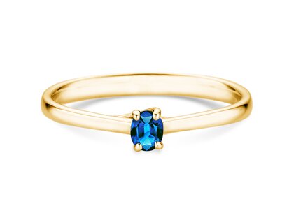 Verlobungsring Glow in 9K Gelbgold mit Saphir 0,25ct
