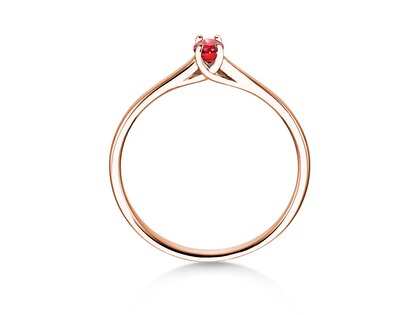 Verlobungsring Glow in 14K Roségold mit Rubin 0,25ct
