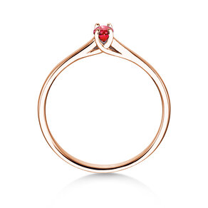 Verlobungsring Glow in 14K Roségold mit Rubin 0,25ct