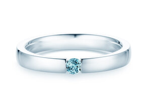 Verlobungsring Infinity Colour in 14K Weißgold mit Blautopas 0,05ct