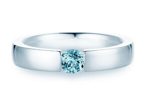 Verlobungsring Infinity Colour in 9K Weißgold mit Blautopas 0,50ct