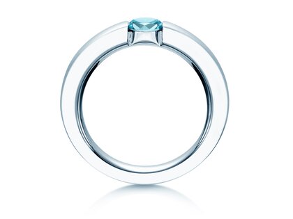 Verlobungsring Infinity Colour in 9K Weißgold mit Blautopas 0,50ct