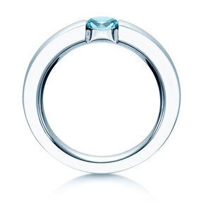 Verlobungsring Infinity Colour in 9K Weißgold mit Blautopas 0,50ct