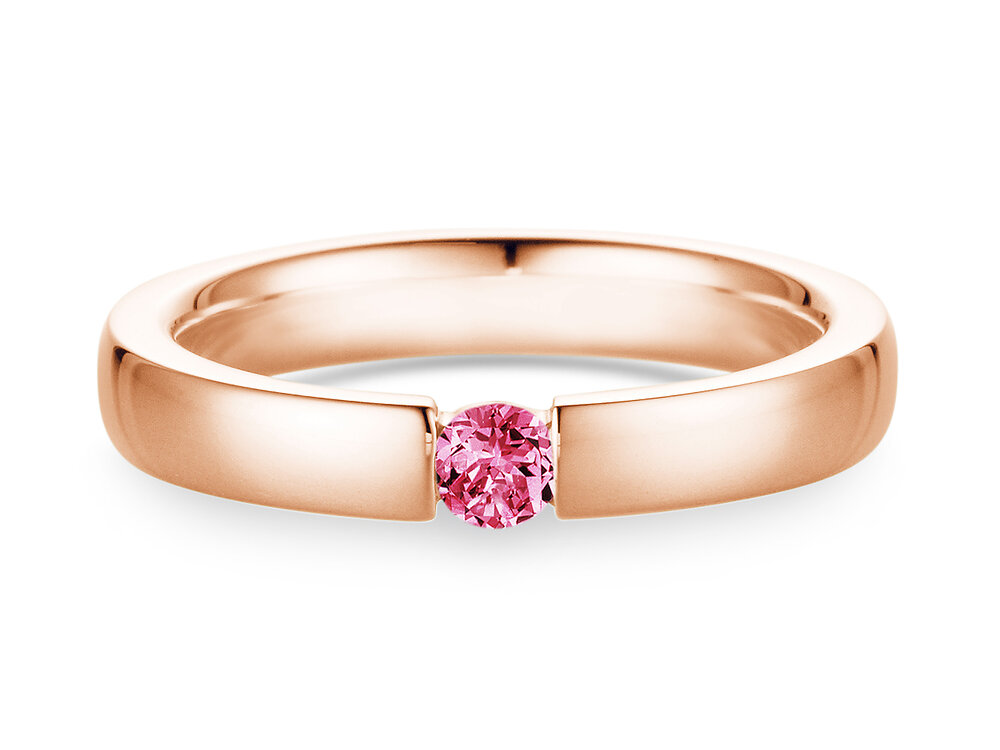 Verlobungsring Infinity Colour in 9K Roségold mit Pinker Turmalin 0,15ct