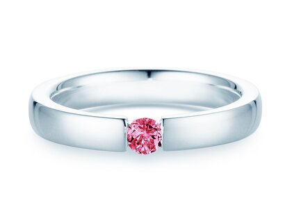 Verlobungsring Infinity Colour in Platin 950/- mit Pinker Turmalin 0,15ct