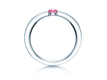 Verlobungsring Infinity Colour in Platin 950/- mit Pinker Turmalin 0,15ct