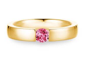 Verlobungsring Infinity Colour in 9K Gelbgold mit Pinker Turmalin 0,50ct