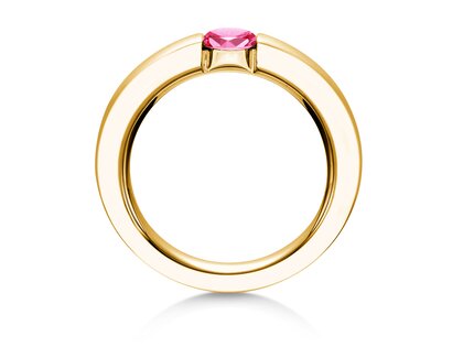 Verlobungsring Infinity Colour in 9K Gelbgold mit Pinker Turmalin 0,50ct