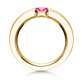 Verlobungsring Infinity Colour in 9K Gelbgold mit Pinker Turmalin 0,50ct