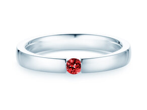 Verlobungsring Infinity Colour in 18K Weißgold mit Rubin 0,10ct