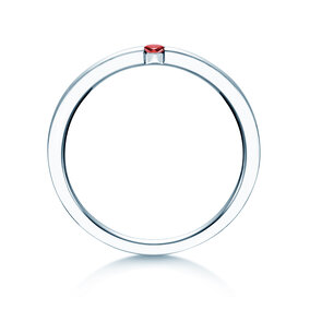Verlobungsring Infinity Colour in Silber 925/- mit Rubin 0,03ct
