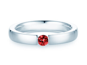 Verlobungsring Infinity Colour in 14K Weißgold mit Rubin 0,15ct