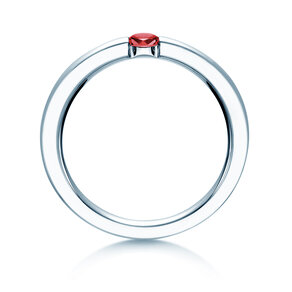 Verlobungsring Infinity Colour in 14K Weißgold mit Rubin 0,15ct