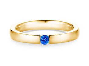 Verlobungsring Infinity Colour in 18K Gelbgold mit Saphir 0,03ct