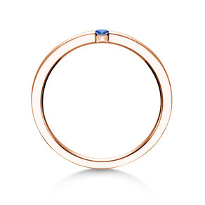 Verlobungsring Infinity Colour in 14K Roségold mit Saphir 0,03ct