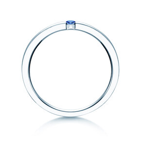 Verlobungsring Infinity Colour in Silber 925/- mit Saphir 0,03ct