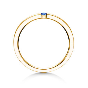 Verlobungsring Infinity Colour in 18K Gelbgold mit Saphir 0,03ct