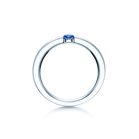 Verlobungsring Infinity Colour in Silber 925/- mit Smaragd 0,03ct