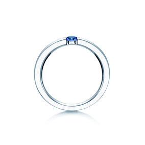Verlobungsring Infinity Colour in Silber 925/- mit Blautopas 0,05ct