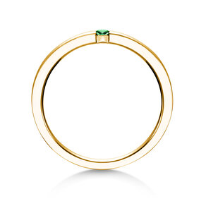 Verlobungsring Infinity Colour in 14K Gelbgold mit Smaragd 0,03ct