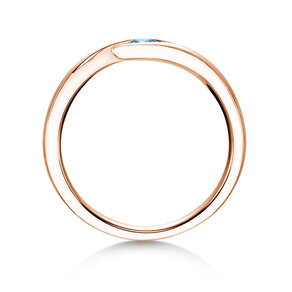 Verlobungsring Twist Colour in 9K Roségold mit Blautopas 0,10ct